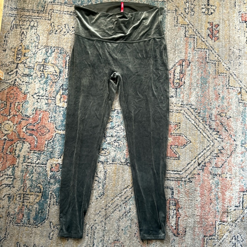 Spanx High Waisted Velvet leggings with shaper technology 3x